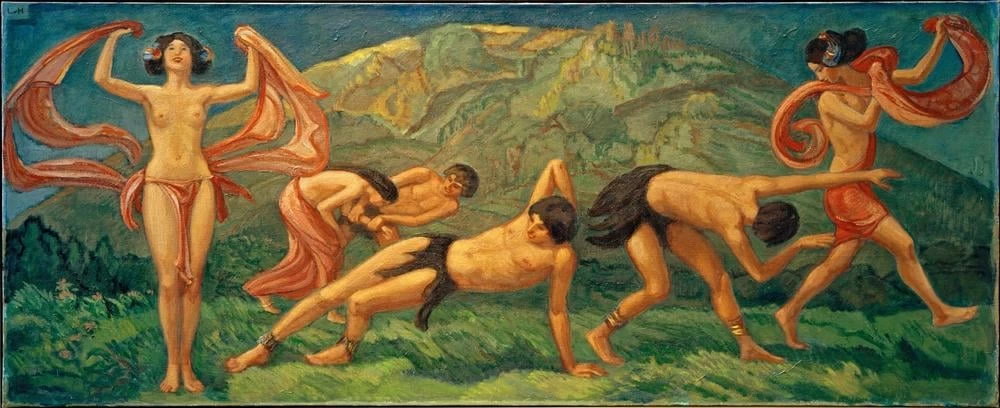 Danza sulla verde collina, 1910 - Zürich, Ludwig, von, Hofmann, Archiv